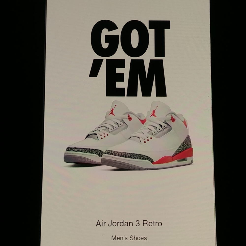Jordan 3 🔥 Fire 🔥 Red